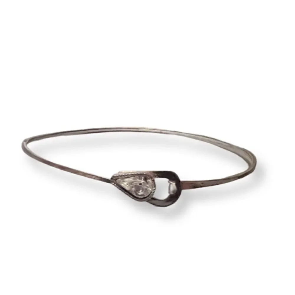 Vintage Silver Crystal Bracelet
